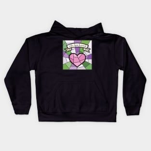 Gender Queer Pride Kids Hoodie